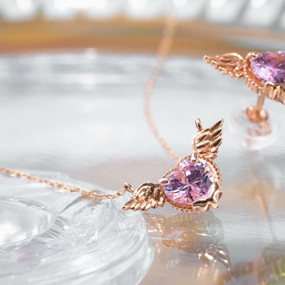 Q-pot. メルティーデビルハートネックレス 10K 定価42900円 小悪魔 K10