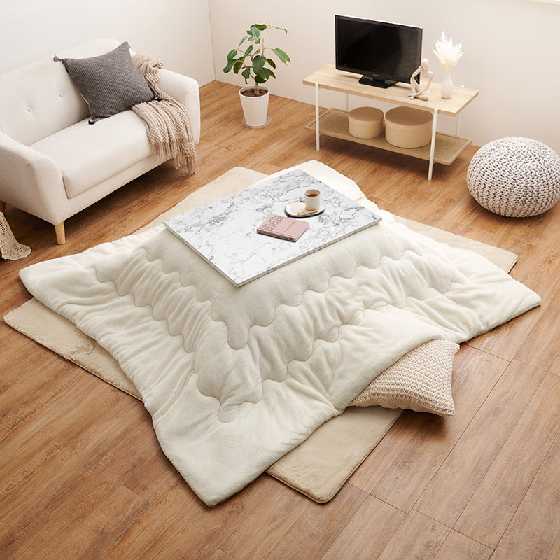 大理石柄こたつ 長方形 [幅75][単品/セット] Arula+Luna/poka/メレンゲ