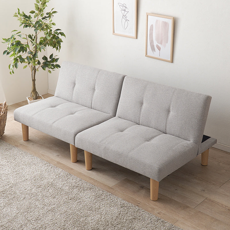 分割できる4WAYソファベッド [幅176] 2人掛け 3段階リクライニング 脚