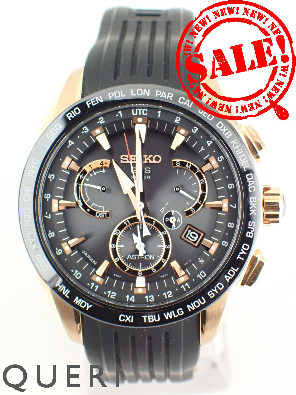 セイコー アストロン GPSソーラー電波 ブラック文字盤 メンズ SBXB055