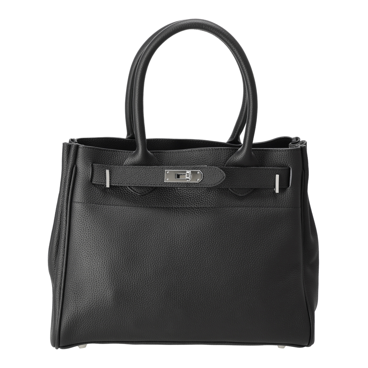 Anne Coquine クロア付きシュリンクレザートートバッグ アンコキーヌ