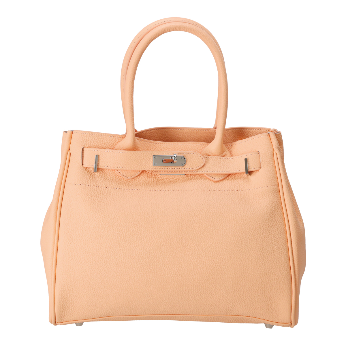 Anne Coquine クロア付きシュリンクレザートートバッグ アンコキーヌ