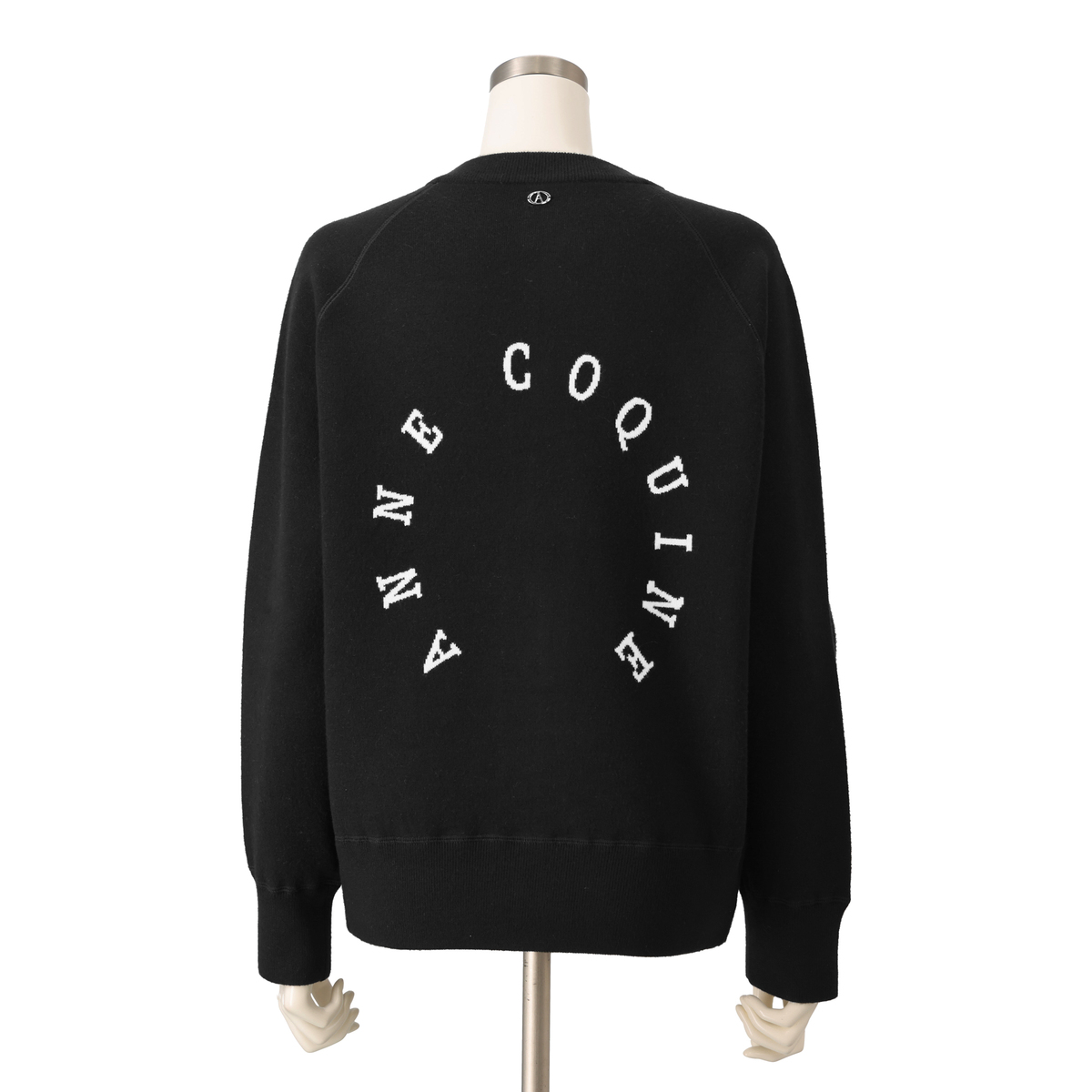 Anne Coquine コアスパンヤーンニットジップアップブルゾン