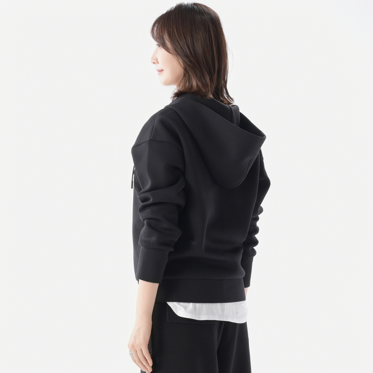 Anne Coquine ダンボールニットフーデッドパーカ アンコキーヌ