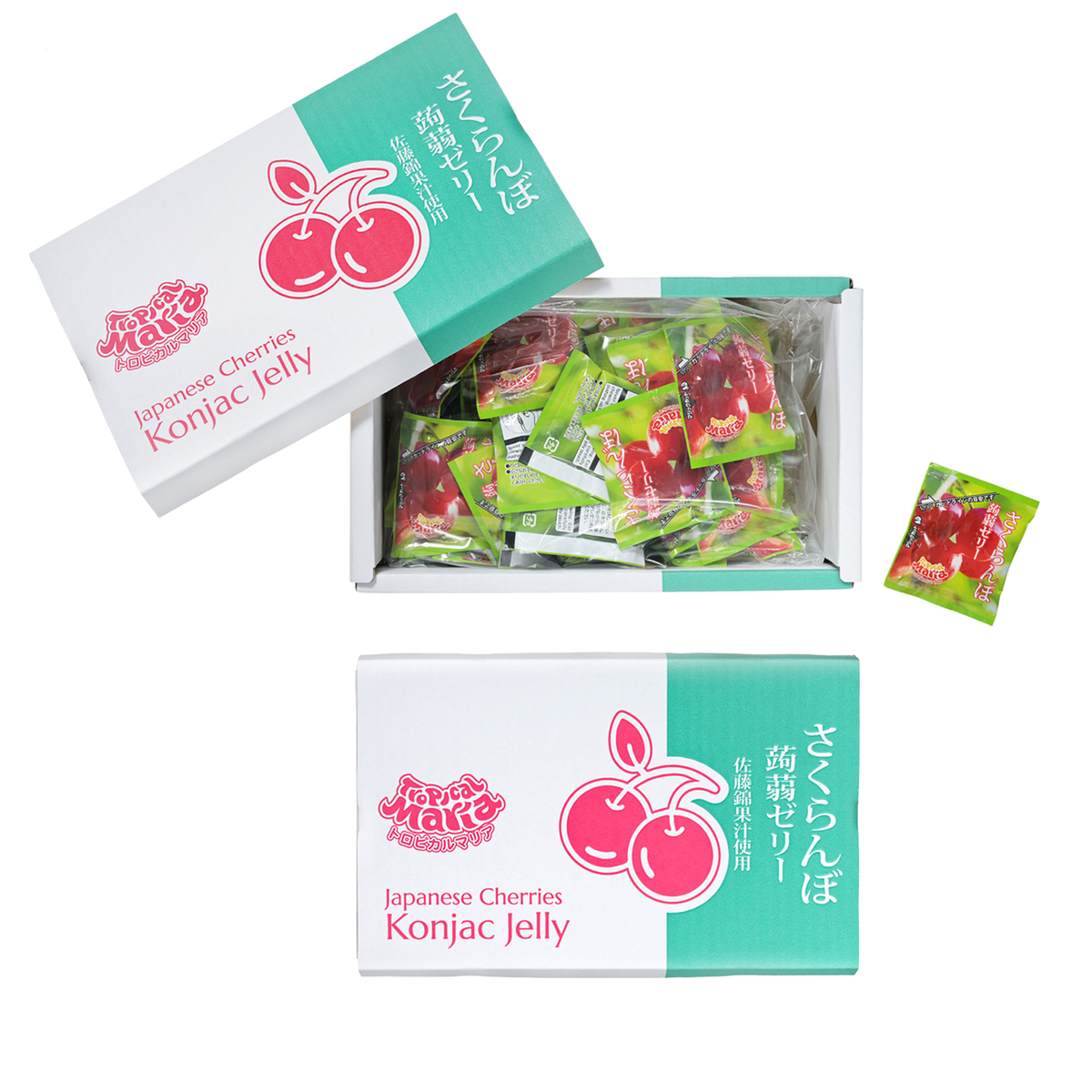 国産果汁を使ったこんにゃくゼリー80個 トロピカルマリア（Tropical