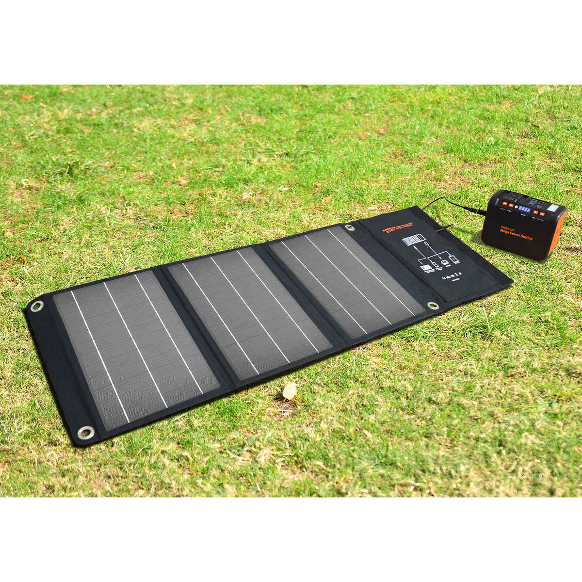 EVERBrightメガパワーステーション&21Wソーラーパネルセット - QVC.jp