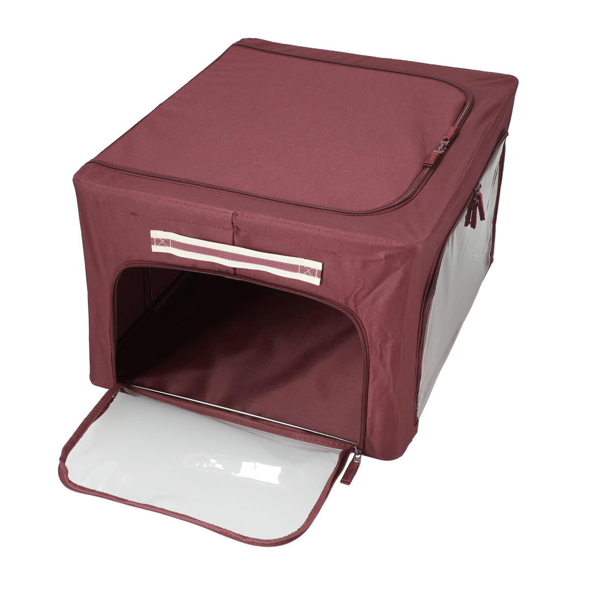 窓付き収納BOX Mサイズ 同色3個セット ネット限定 - QVC.jp