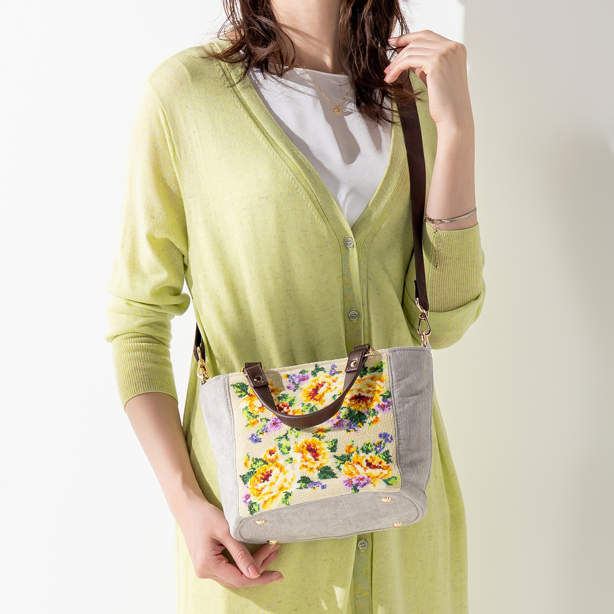 レイクアルスター シェニール織NEW2WAYテサゲバッグ Lake Alster