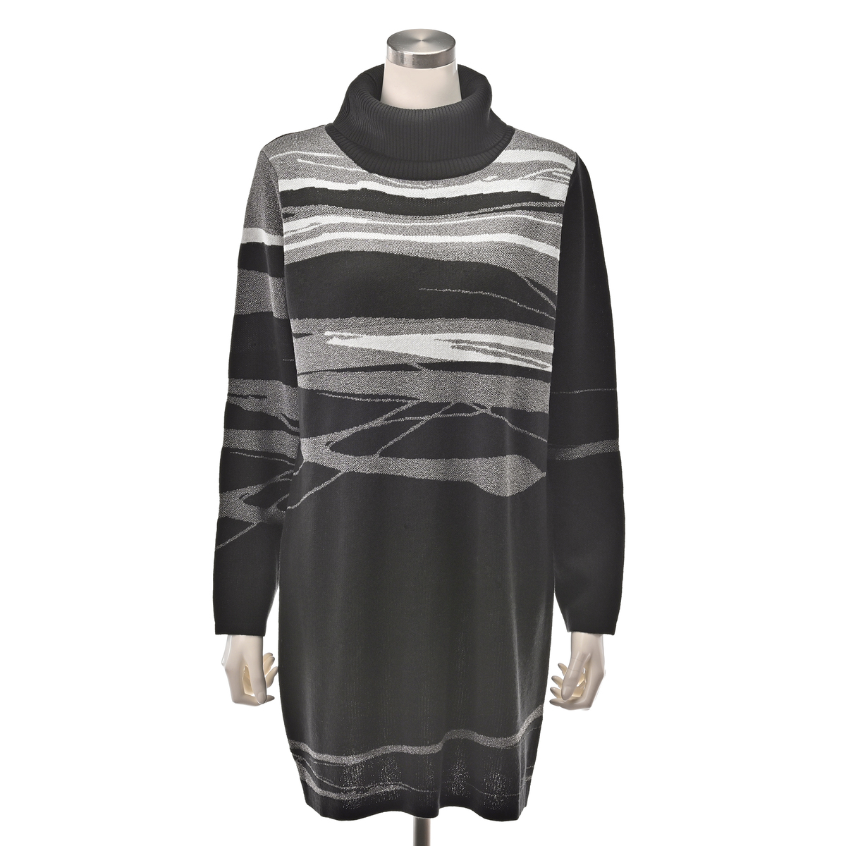 BOUTIQUE JUNKO グリッターニットジャガードチュニック ブティック