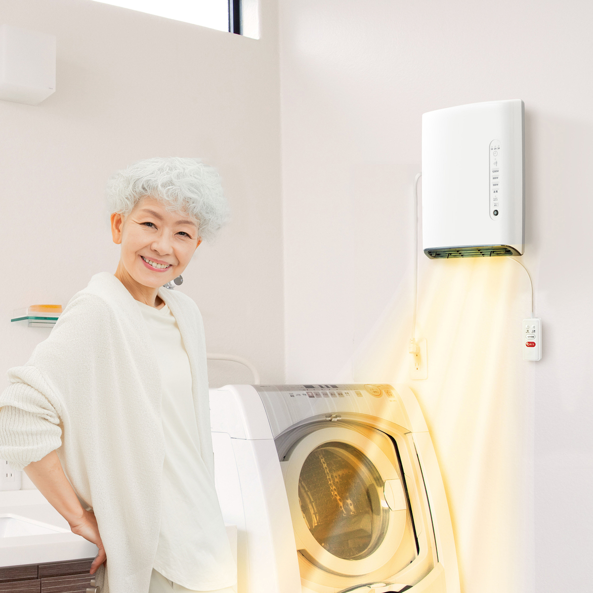 ZEPEAL 人感センサー付 脱衣所ヒーター ゼピール（ZEPEAL） - QVC.jp