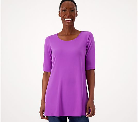Susan Graver Modern Essentials Liquid Knit Tunic - QVC.com