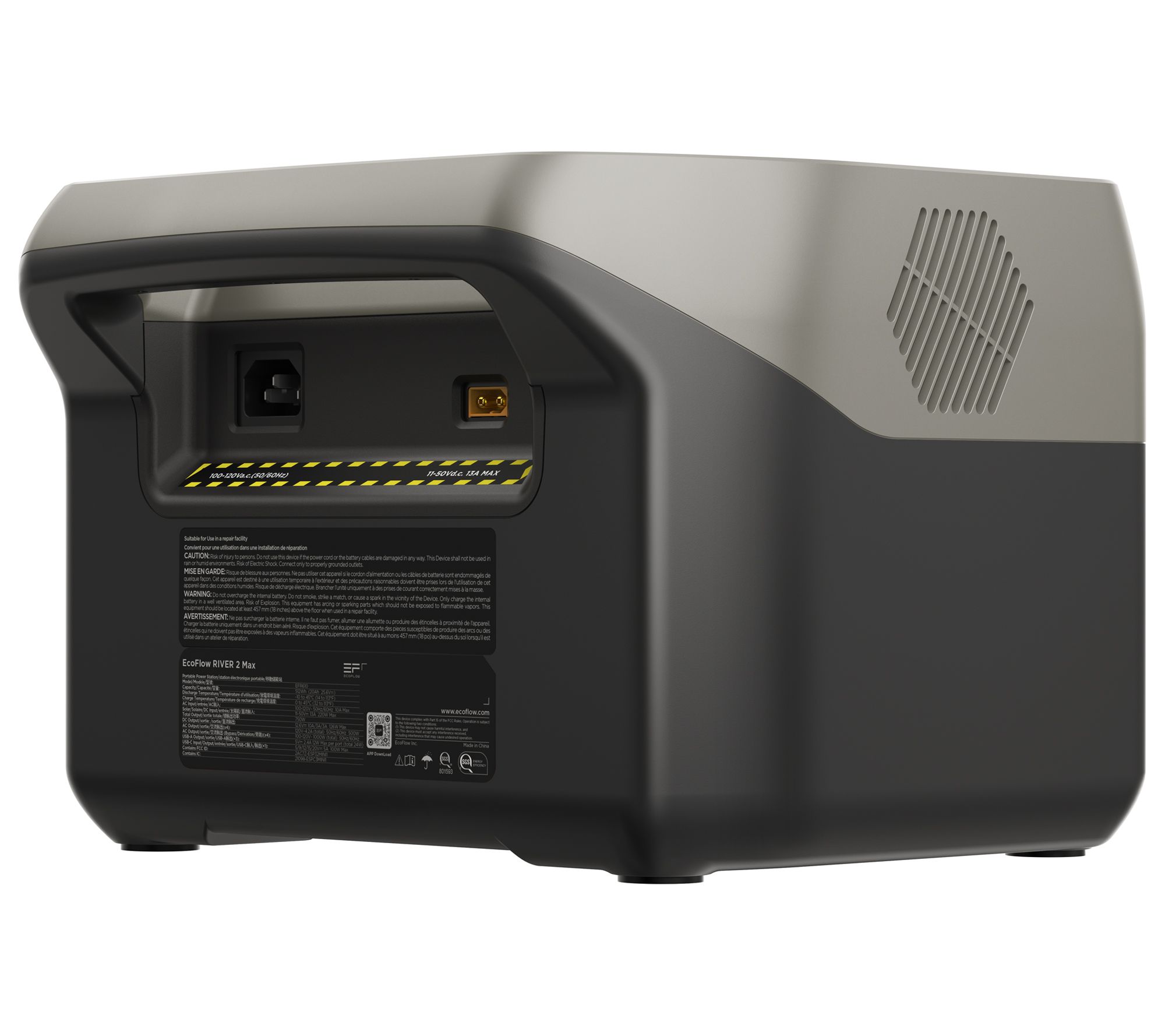 EcoFlow RIVER 2 Max 512Wh Portable Power Station with 11 Outlets