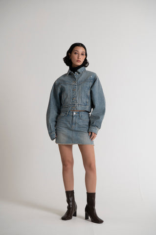 Dolman Sleeve Denim Jacket M. Indigo