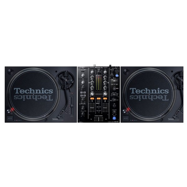 Technics SL-1210 MK7 Turntables with Pioneer DJM-DJM-450 at Gear4music