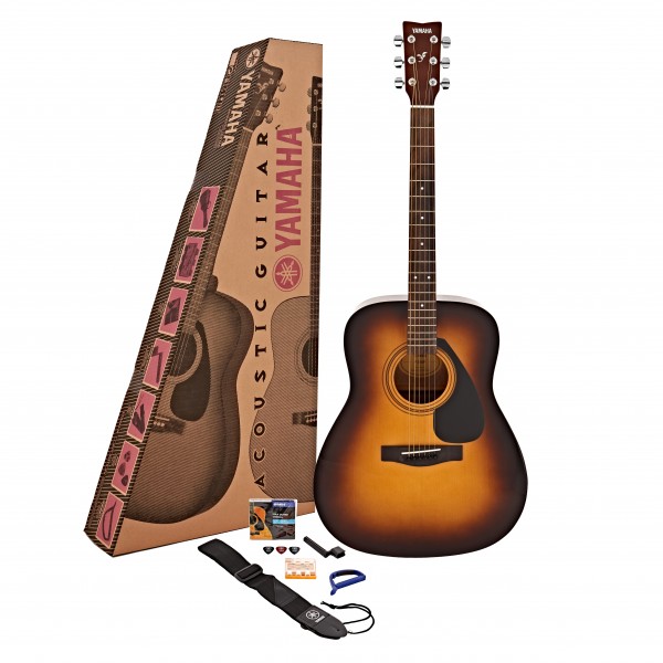 Yamaha F310 Acoustic Guitar Package, Tobacco Brown Sunburst at
