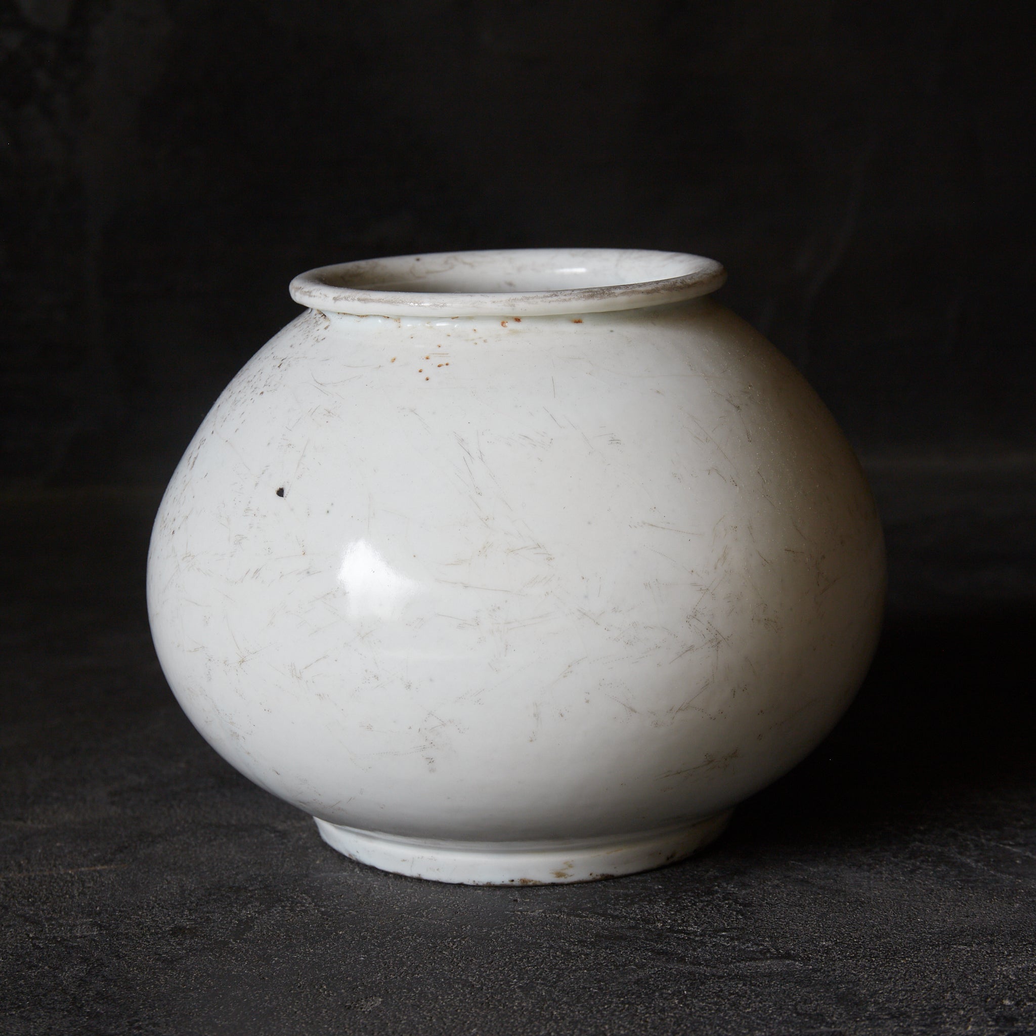 李朝 白磁小壺 丸壺 (塩笥盃) 李朝白磁壺（塩笥） : 青蓮亭日記