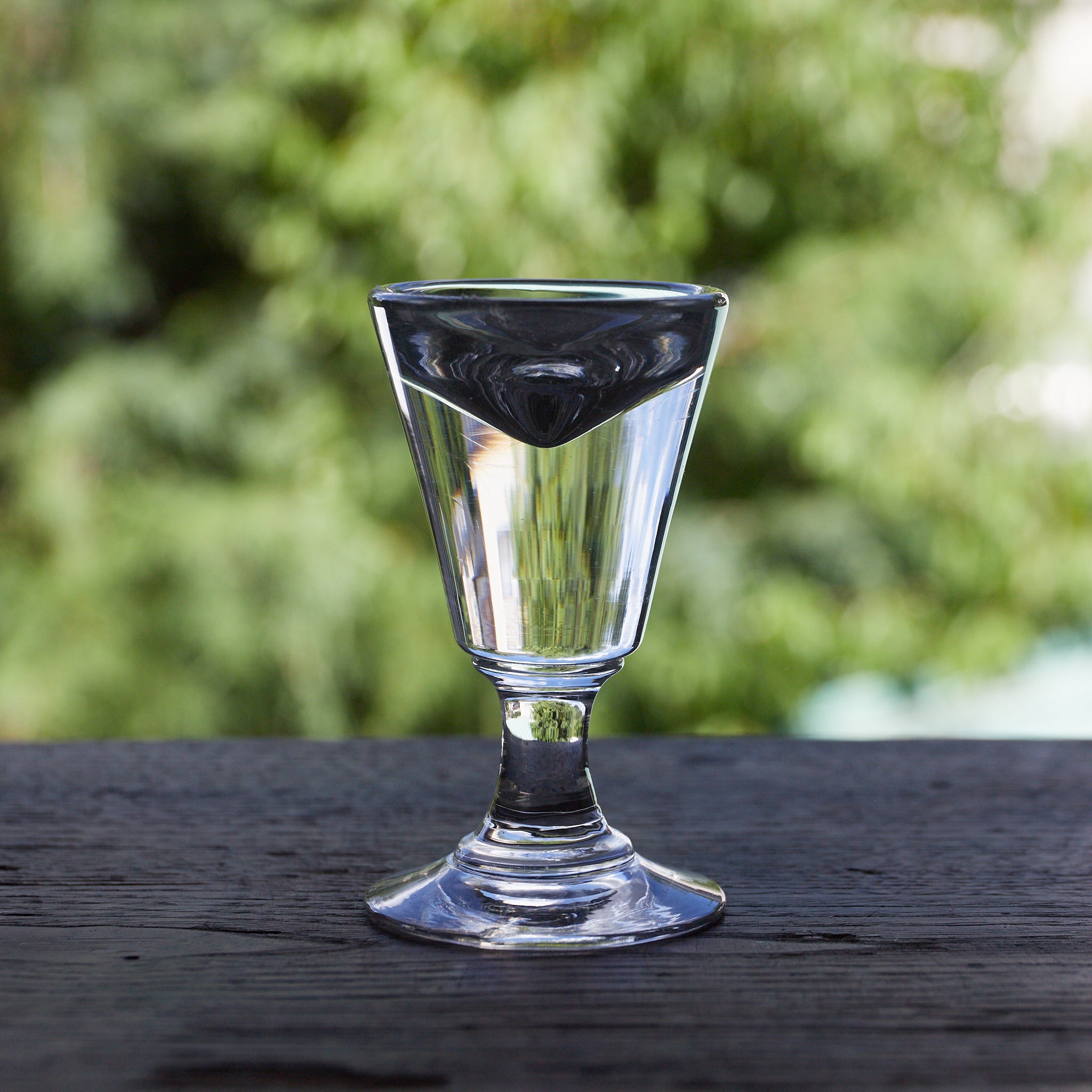 19世紀フランスアンティーク 底厚ビストログラス e（近世：16–19世紀