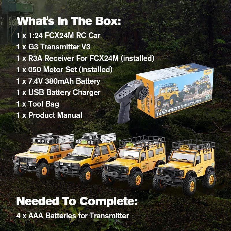 FMS 1:24 FCX24M ランドローバー ディスカバリー キャメル トロフィー