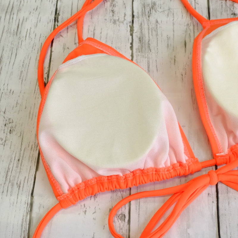 Glowny 赤 ストライプ 三角ビキニ セット Amazon.co.jp: [mimii] 女性