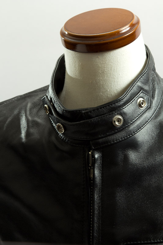 シングルライダースジャケット ブラック カウレザー、ライダース