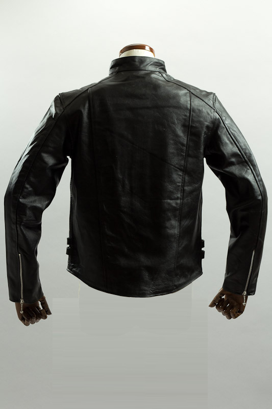 UKシングルライダースジャケット カウレザー ブラック、ライダース