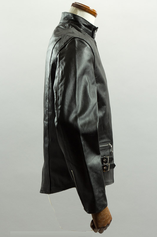 UKシングルライダースジャケット カウレザー ブラック、ライダース