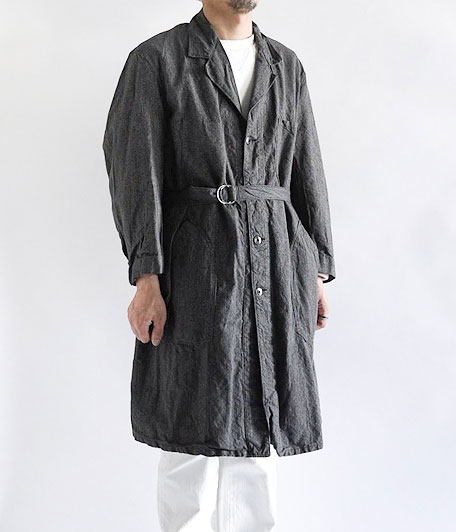 VETRA ビンテージブラックシャンブレーフレンチワークコート - Fresh