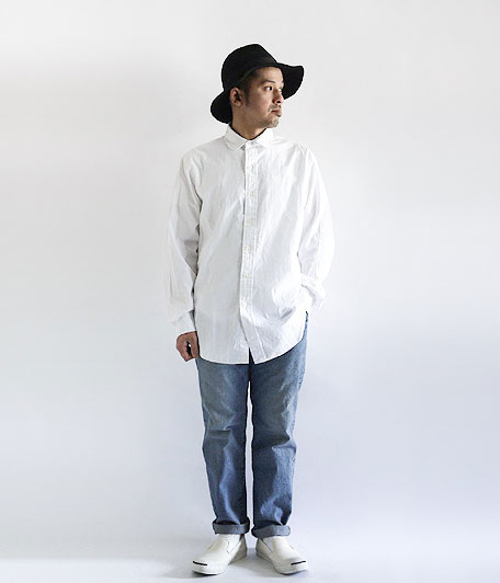 Ralph Lauren ラウンドカラーホワイトシャツ - Fresh Service