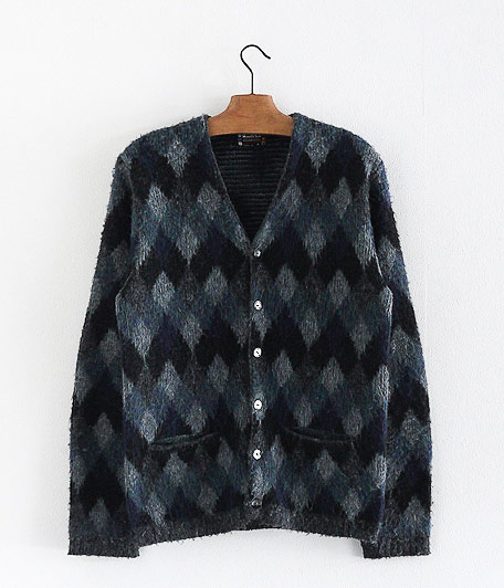 60's McGREGOR ビンテージダイヤ柄アクリルニットカーディガン - Fresh