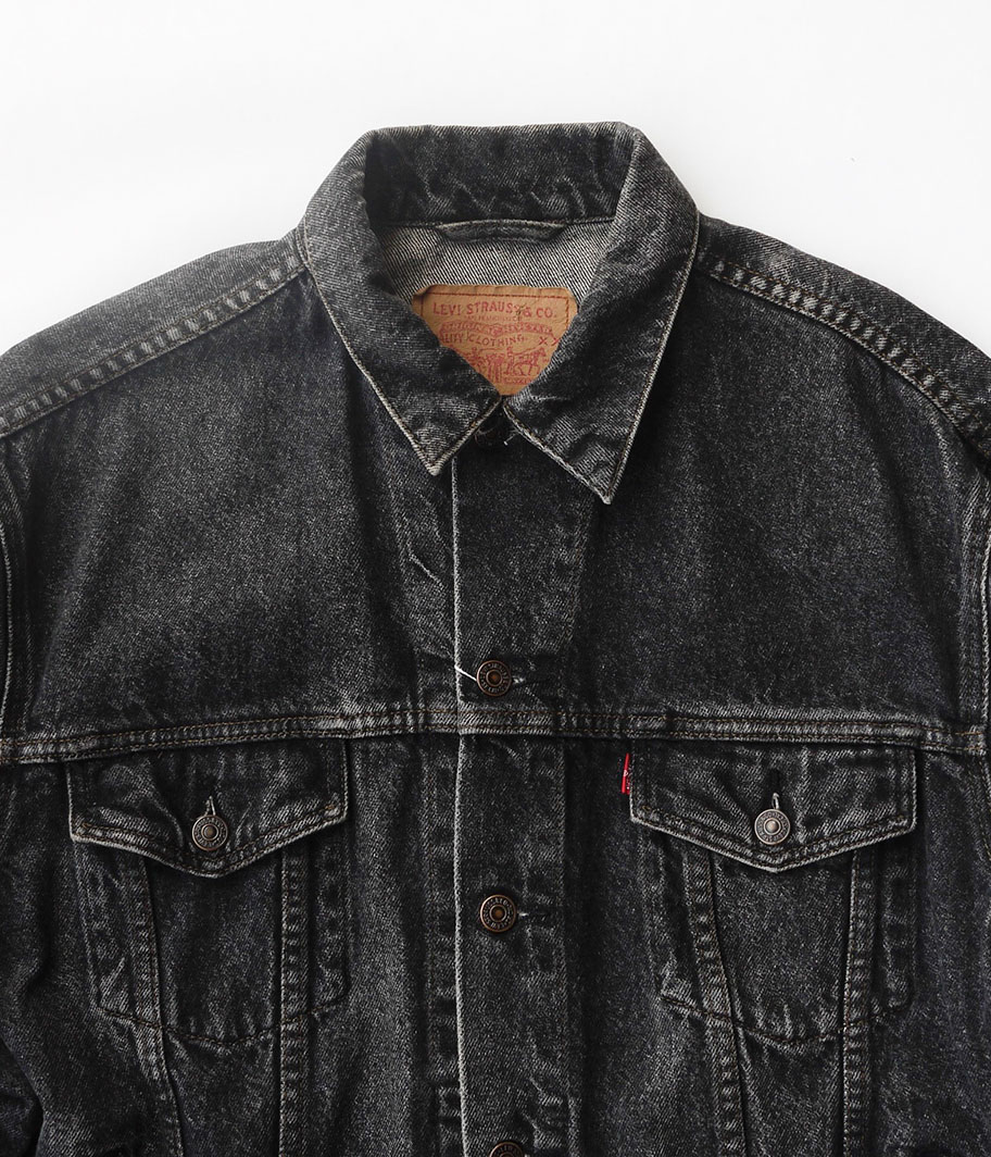 Euro Levi's 70503 ブラックデニムトラッカージャケット - Fresh