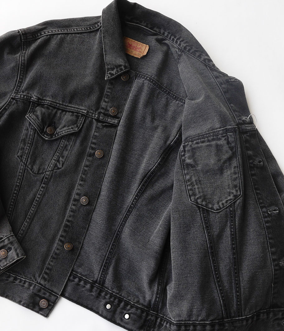 Euro Levi's 70500 ブラックデニムトラッカージャケット - Fresh