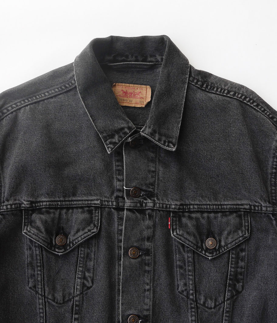 Euro Levi's 70500 ブラックデニムトラッカージャケット - Fresh