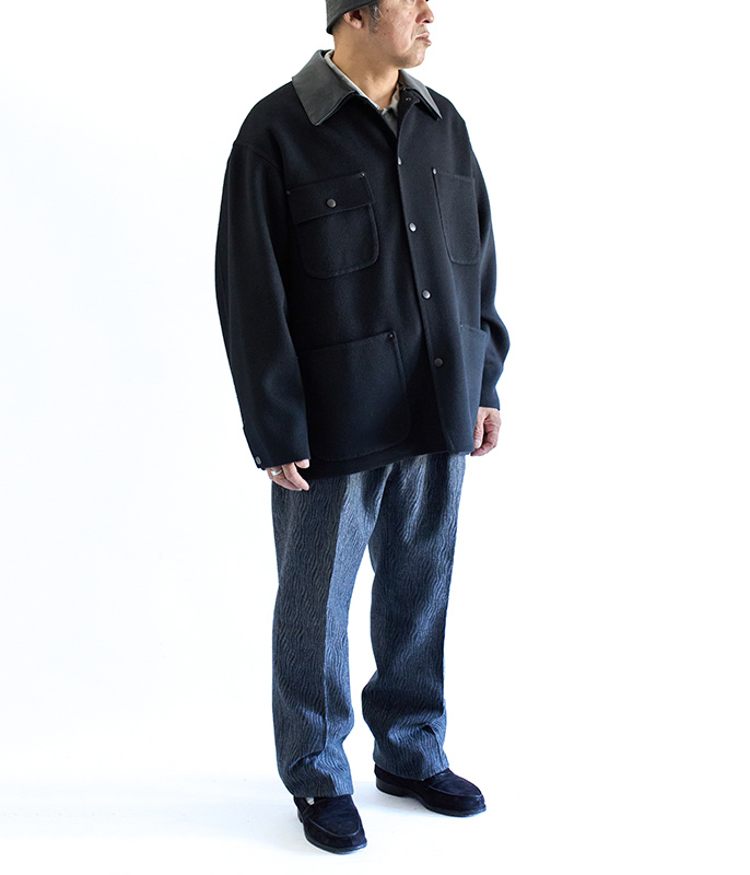 YOKE River Melton Coverall Jacket [BLACK] - Fresh Service