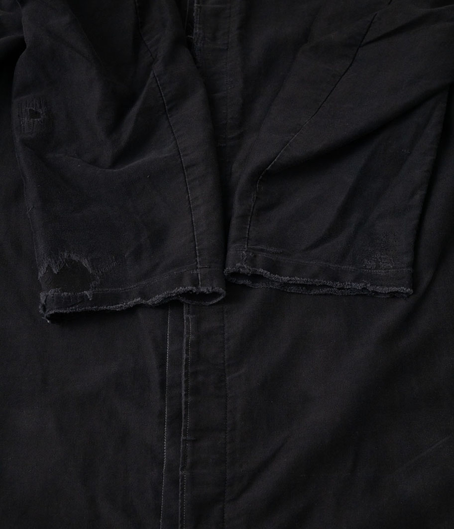 40's ブラックモールスキンフレンチワークコート - Fresh Service