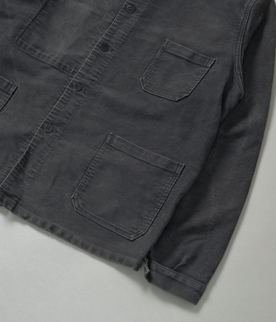 70's ブラックモールスキンフレンチワークジャケット - Fresh Service