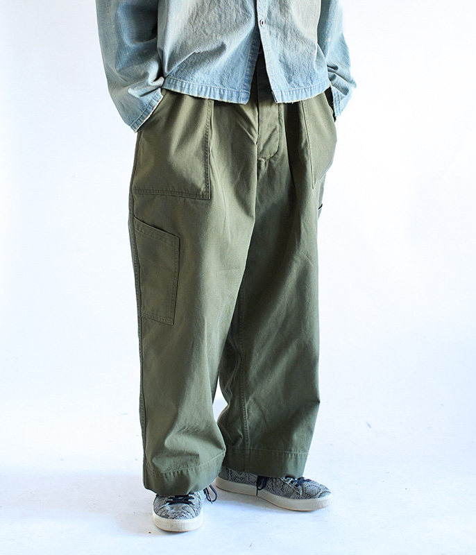 A.PRESSE USAF Hemmed Bottoms [OLIVE] - Fresh Service NECESSARY or
