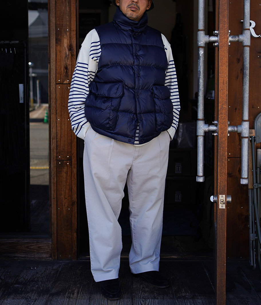 DAIWA PIER 39 TECH BACK PACKER DOWN VEST [DARK NAVY] - Fresh