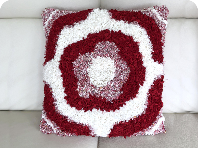 Ragged Life Blog | How to Make a Rag Rug Cushion - Ragged Life