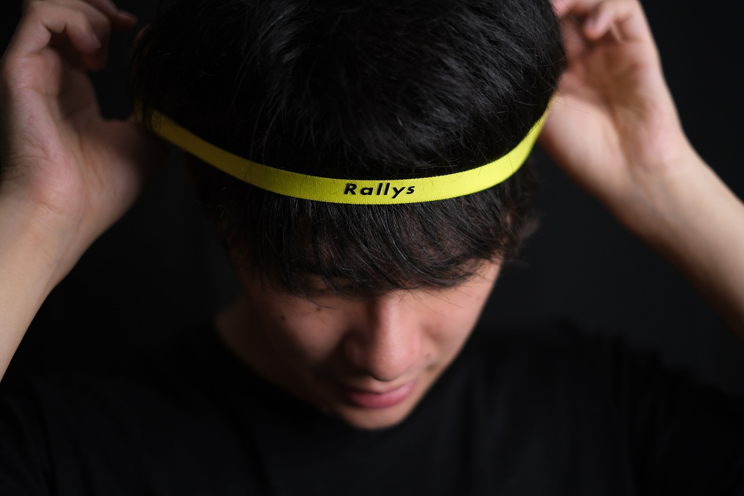 Rallys ヘアバンド（黄色・細）｜公式戦で使える卓球用ヘアバンド