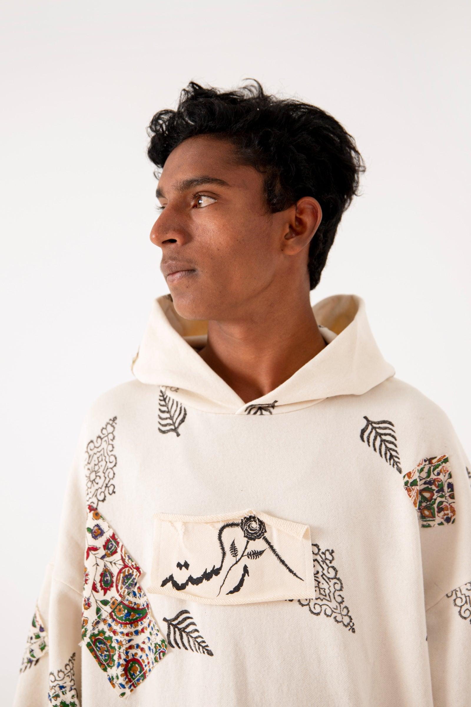 BLOCKPRINT PATCHWORK HOODIE V3 – Rastah