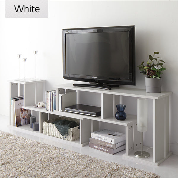 伸縮テレビ台/ 自由自在に変化！コーナーにもぴったりフィット