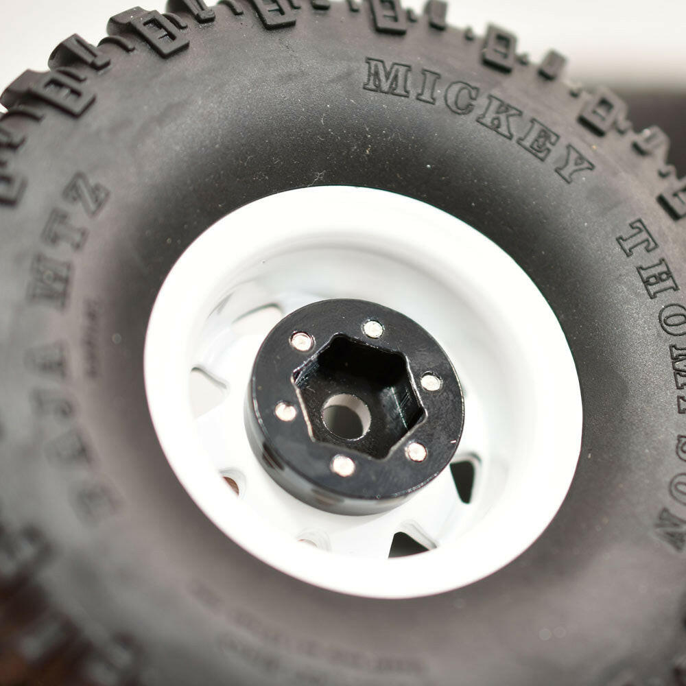 問屋ワールド】クローラーRC用1.55インチスチール製ビードロック