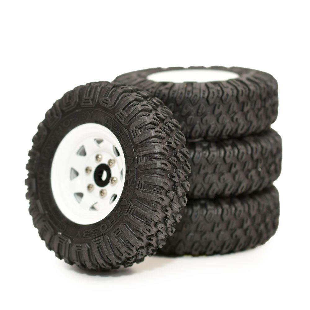 問屋ワールド】クローラーRC用1.55インチスチール製ビードロック