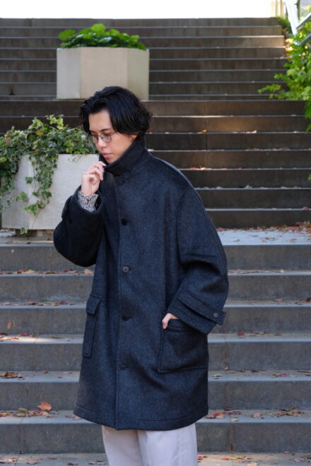 SANDWATERR RESEARCHED CITY COAT - BEAVER MELTON WOOL - Blog