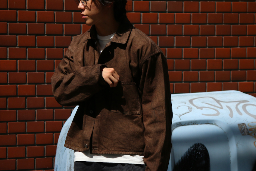 YOKO SAKAMOTO DENIM JACKET - NATURAL GARMENT DYE - Blog