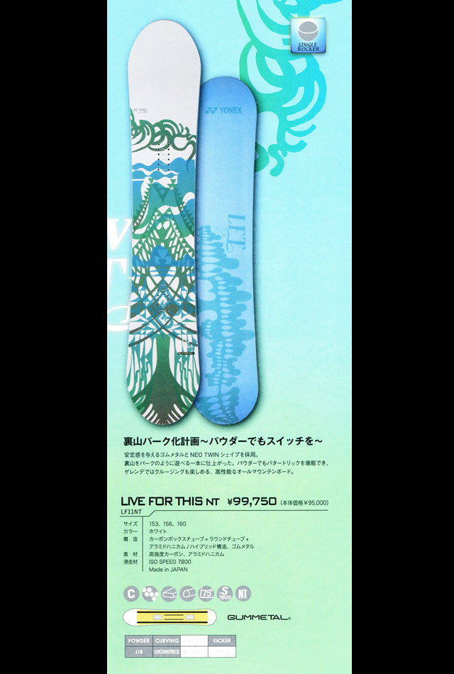 CAR団地 YONEX LIVE FOR THIS NT 56 パウダーボード 楽天市場