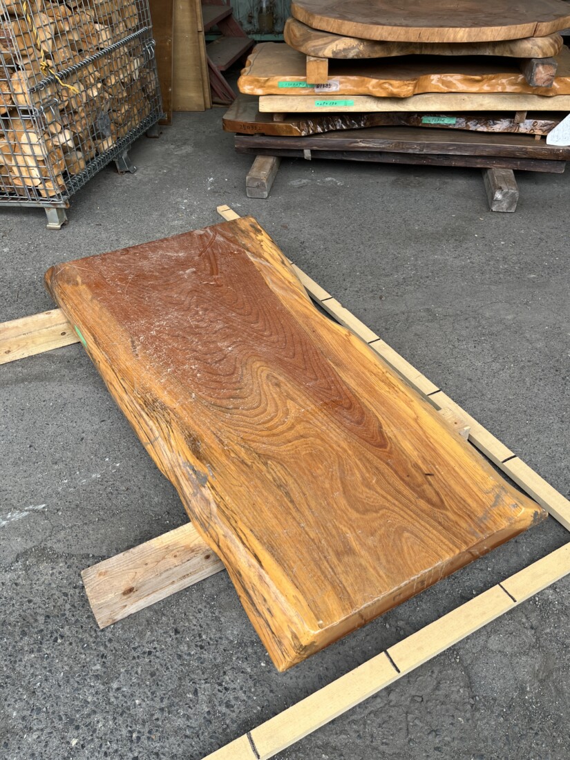 古材 一枚板 一枚板テーブル 未仕上 欅材 一枚板 #1539 – 一枚板の通販