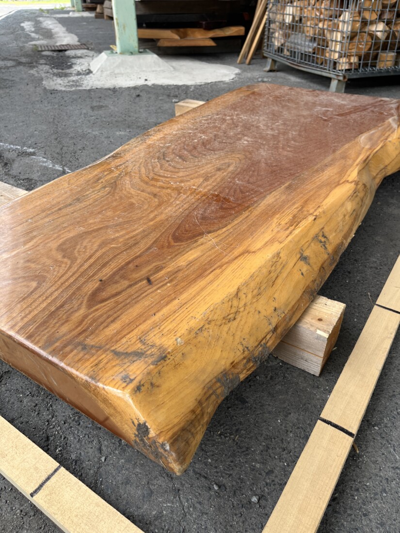 古材 一枚板 一枚板テーブル 未仕上 欅材 一枚板 #1539 – 一枚板の通販