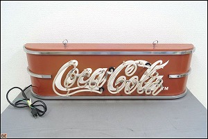 激レア◇コカコーラ ネオン管 ネオンサイン 看板 廃盤 Coca Cola 赤