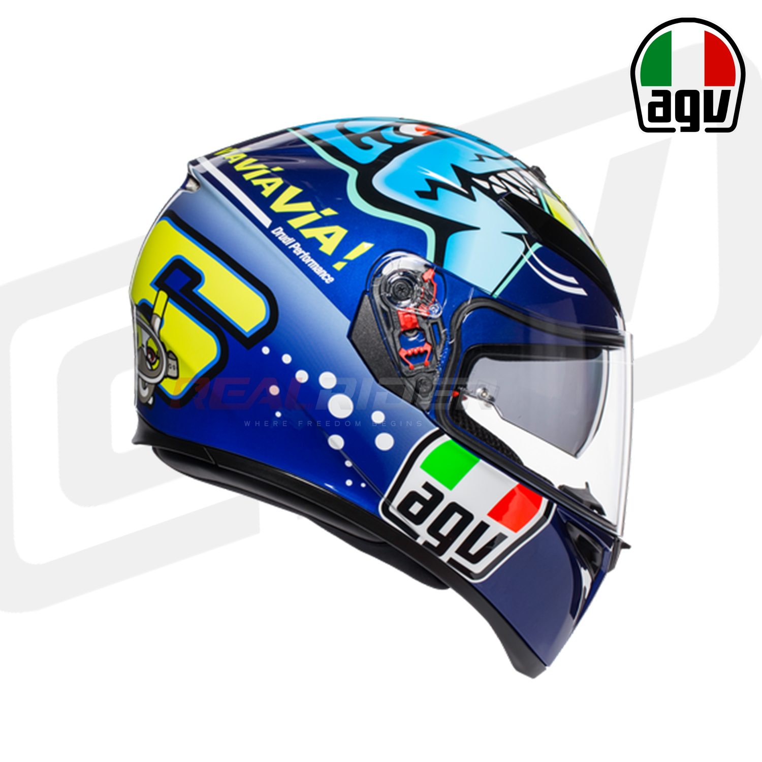 AGV K3SV ROSSI MISANO 2015 - REALRIDER